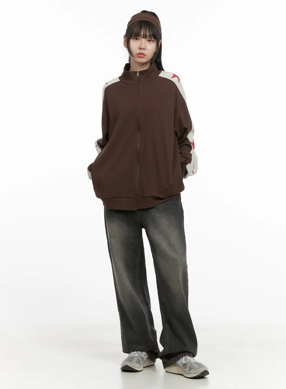Mandy Washed Cotton Wide Leg Jeans OO401 - Image 6