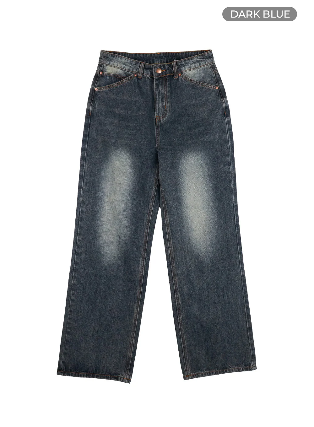 Mandy Washed Cotton Wide Leg Jeans OO401 - Image 8