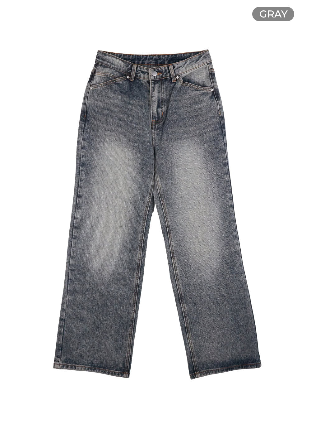 Mandy Washed Cotton Wide Leg Jeans OO401 - Image 9