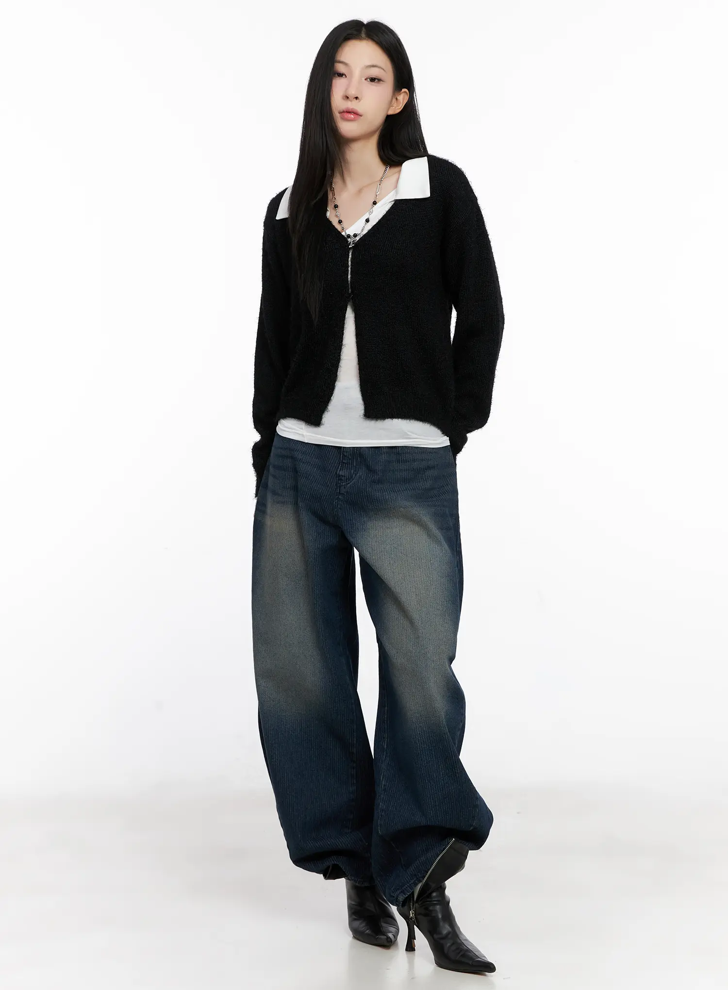 Marlee Corduroy Washed Wide-Leg Jeans CG526 - Image 6
