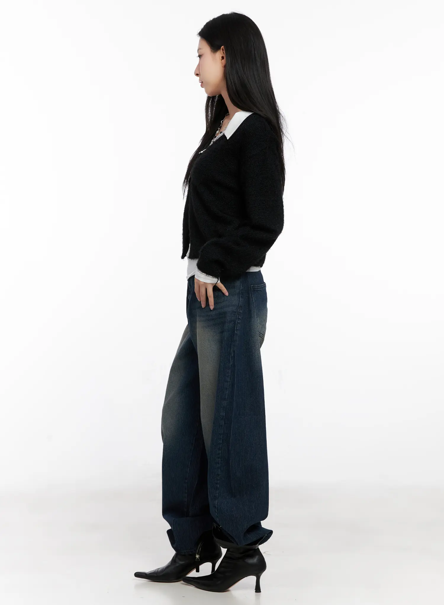 Marlee Corduroy Washed Wide-Leg Jeans CG526 - Image 7