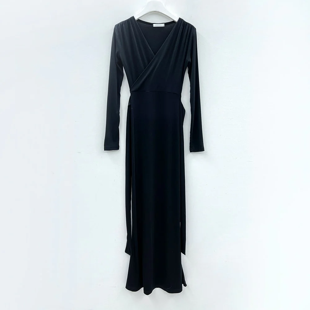 Maxi Wrap Mermaid Dress J31 - Image 19