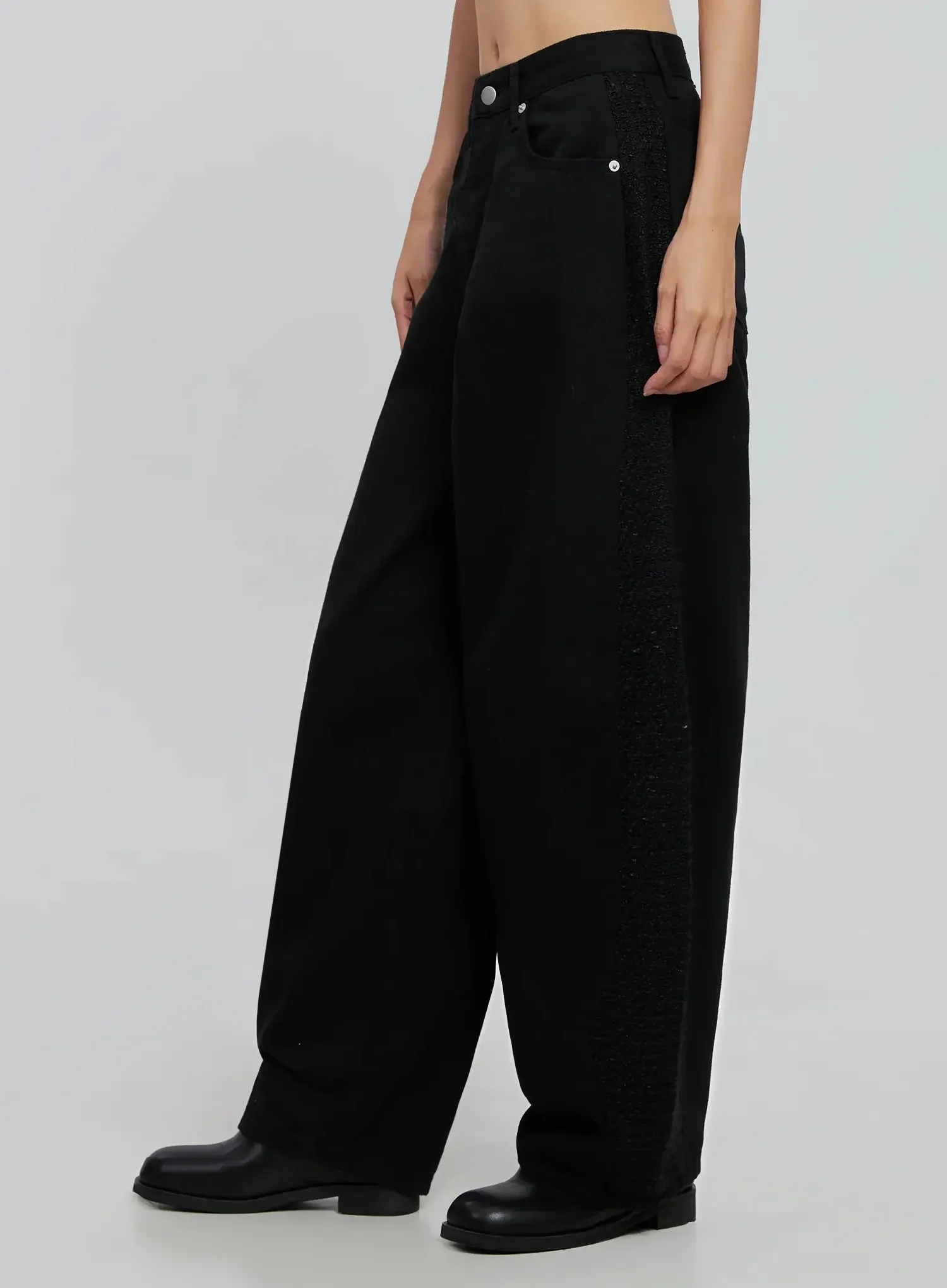 Maxine Wide Leg Tweed Pants IO530 - Image 11