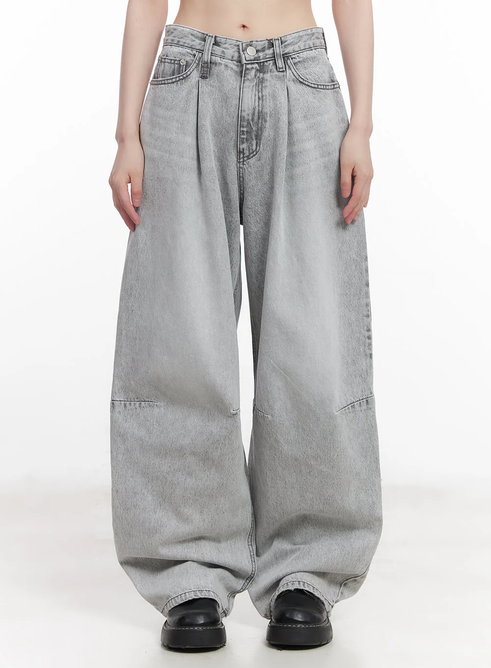 Melisa Washed Wide-Fit Jeans CU506