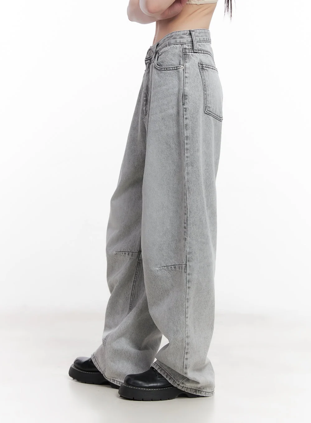 Melisa Washed Wide-Fit Jeans CU506 - Image 5