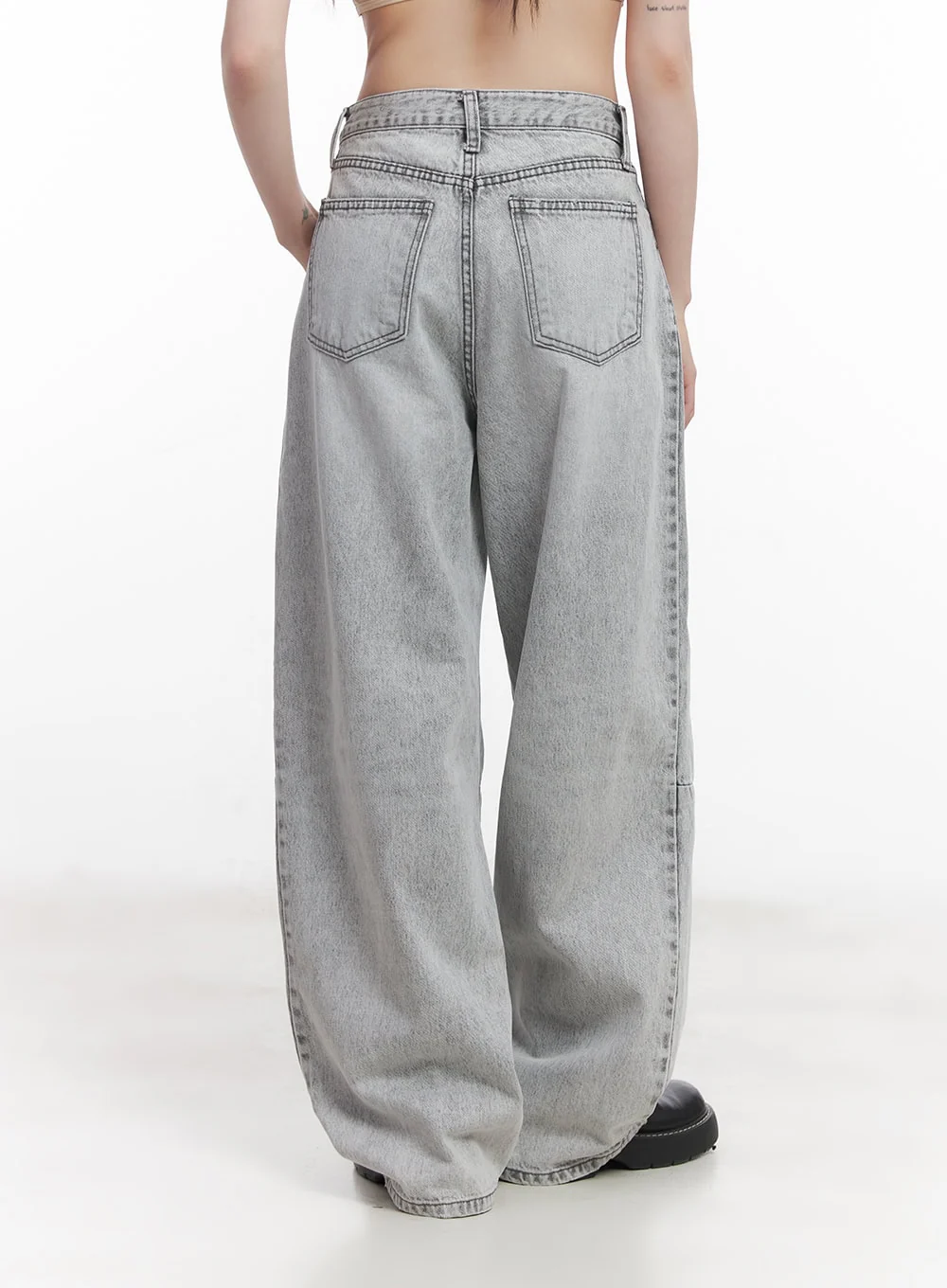 Melisa Washed Wide-Fit Jeans CU506 - Image 6