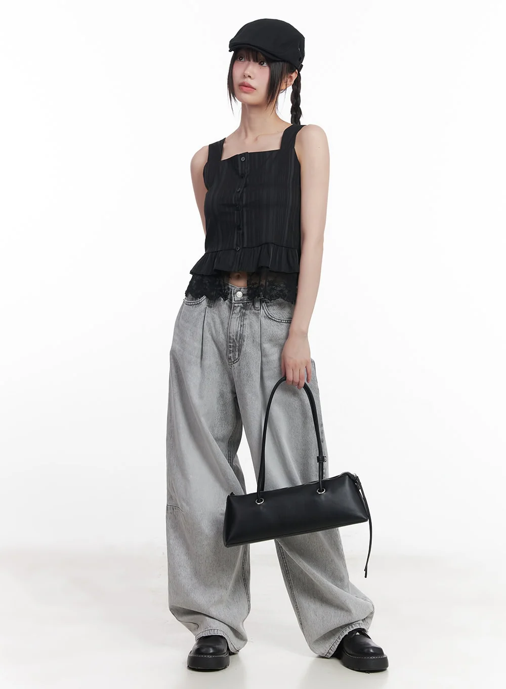 Melisa Washed Wide-Fit Jeans CU506 - Image 7