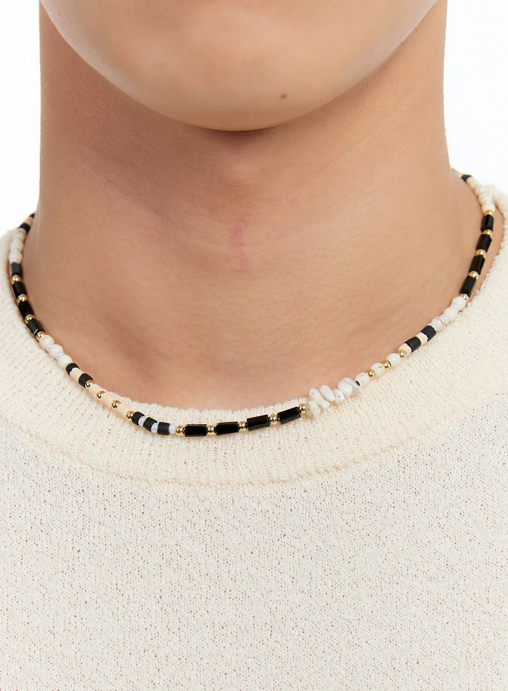 Men’s Beaded Charm Necklace IY529