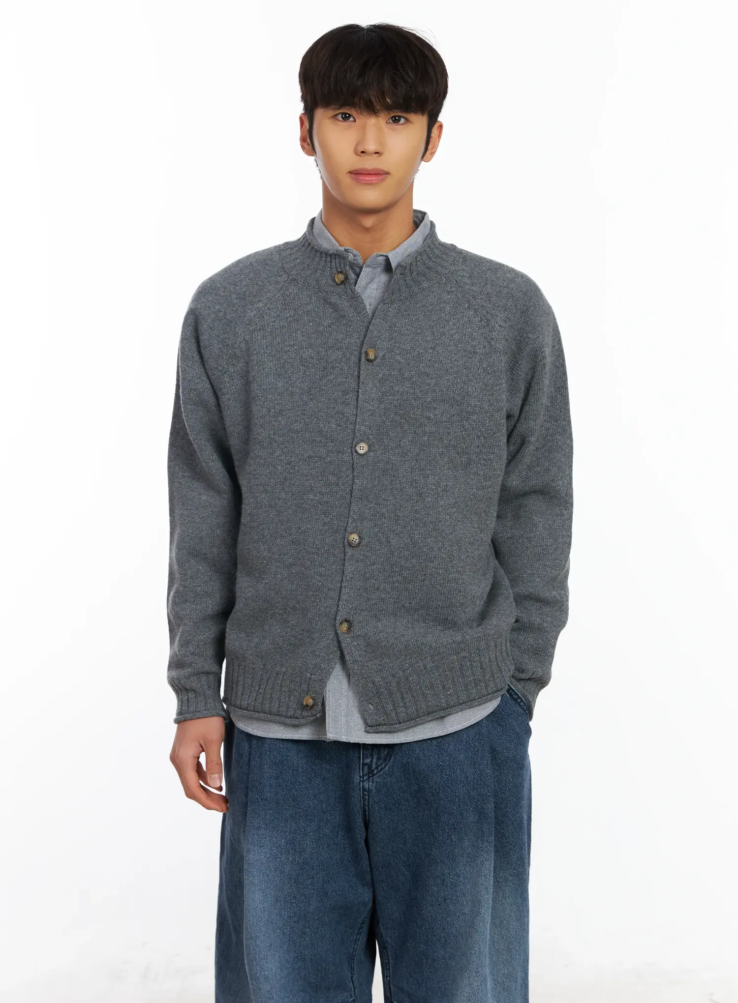 Men’s Lambswool Knit Cardigan IF504