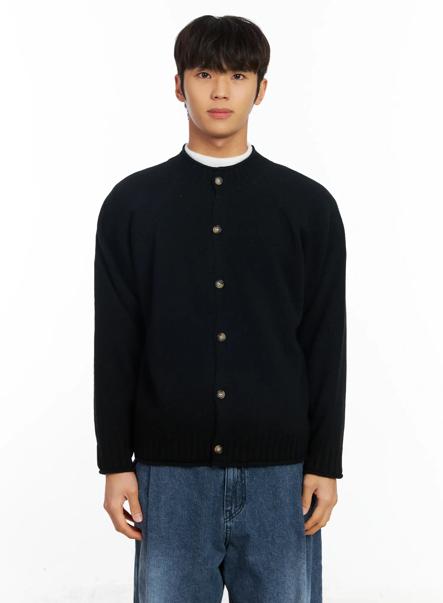 Men’s Lambswool Knit Cardigan IF504 - Image 11