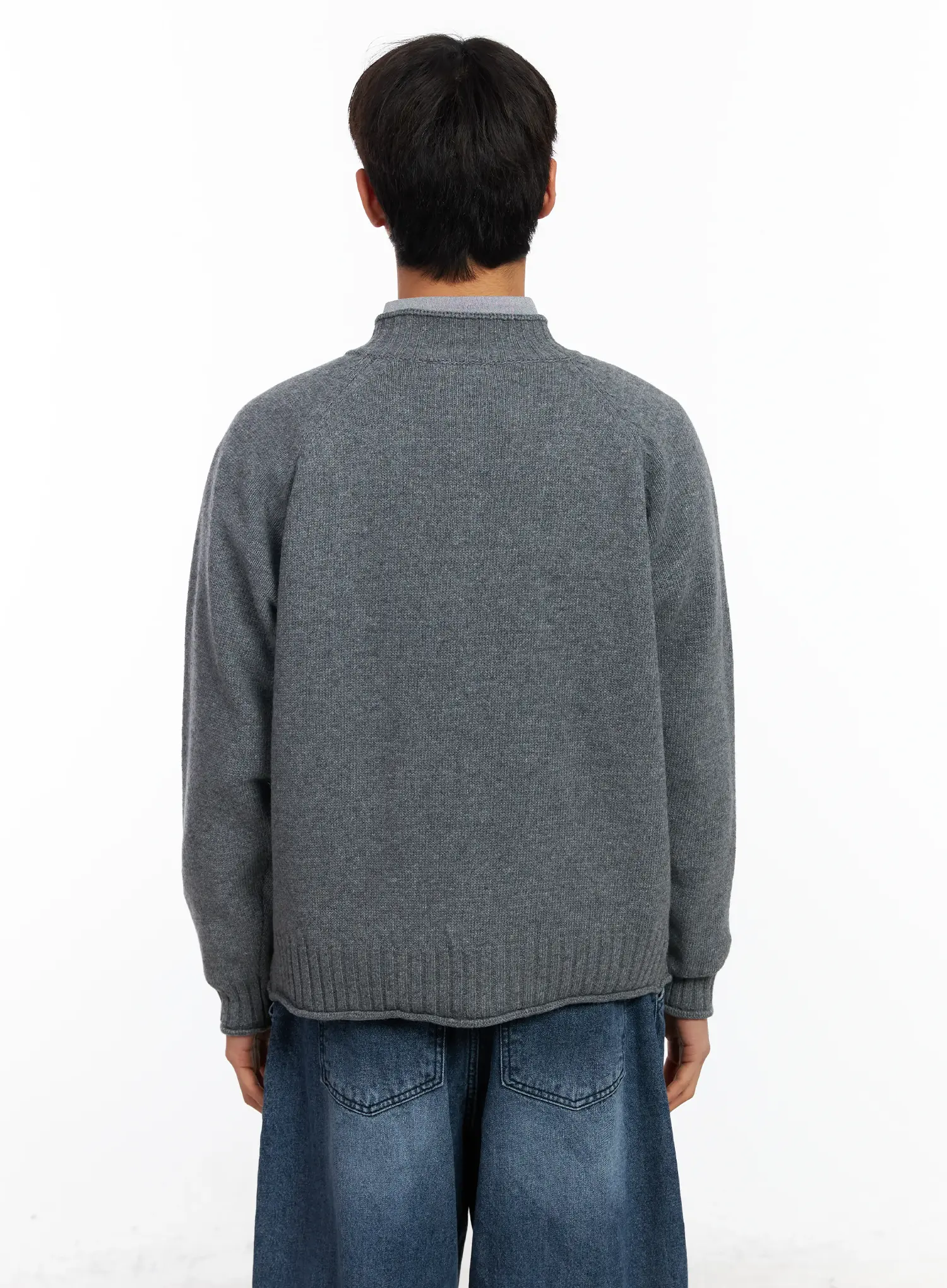 Men’s Lambswool Knit Cardigan IF504 - Image 5