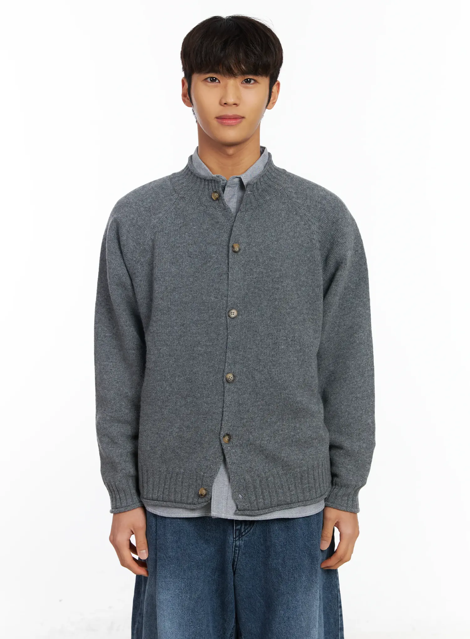 Men’s Lambswool Knit Cardigan IF504 - Image 8