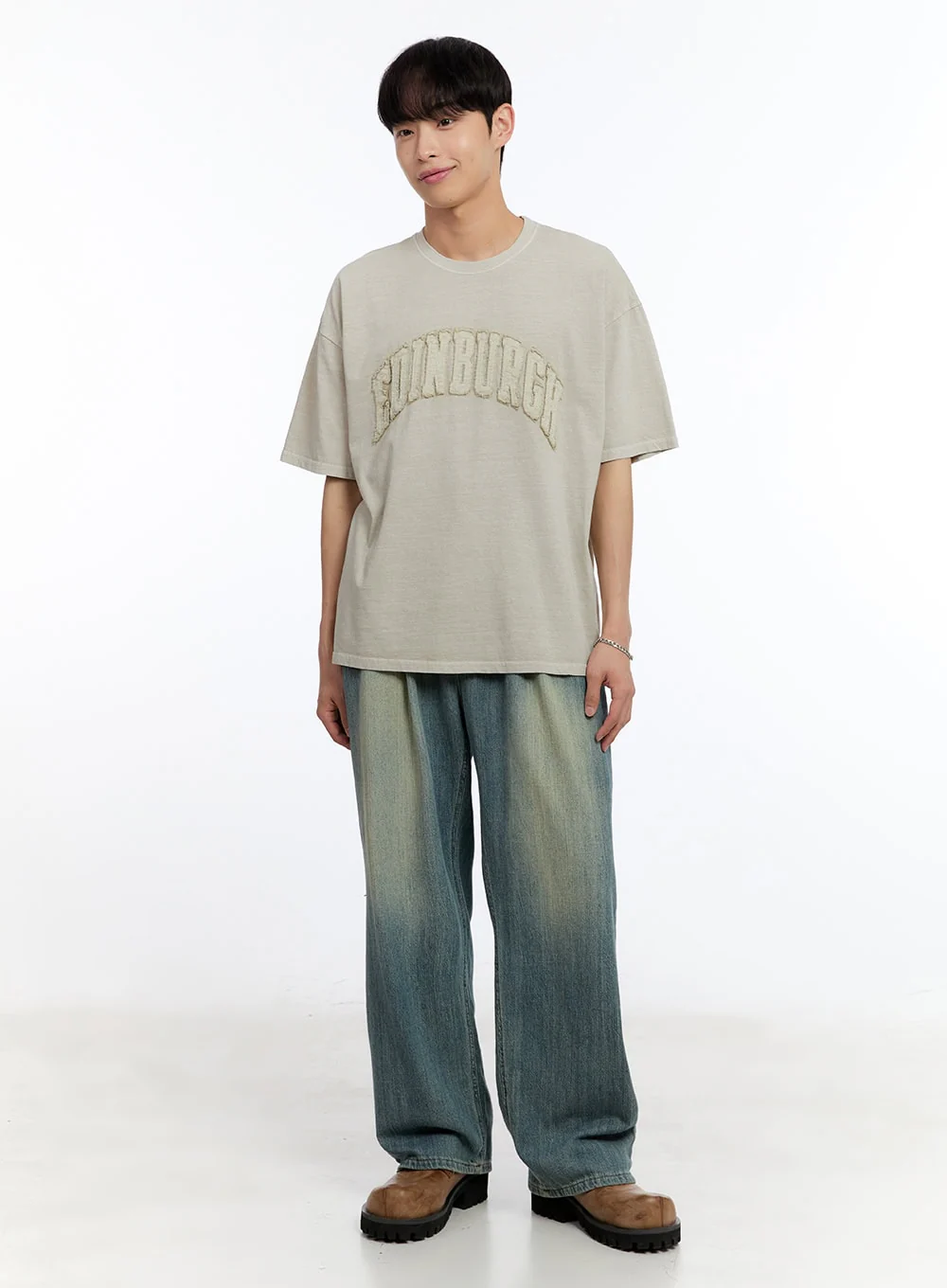 Men’s Pintuck Denim Sweatpants (Blue) IY529 - Image 11