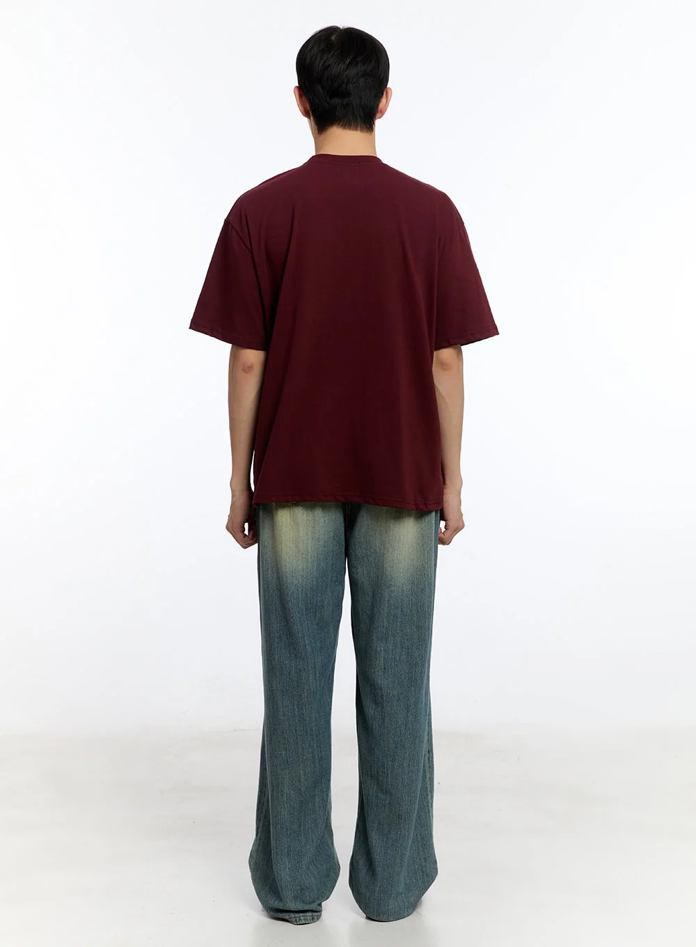 Men’s Pintuck Denim Sweatpants (Blue) IY529 - Image 9