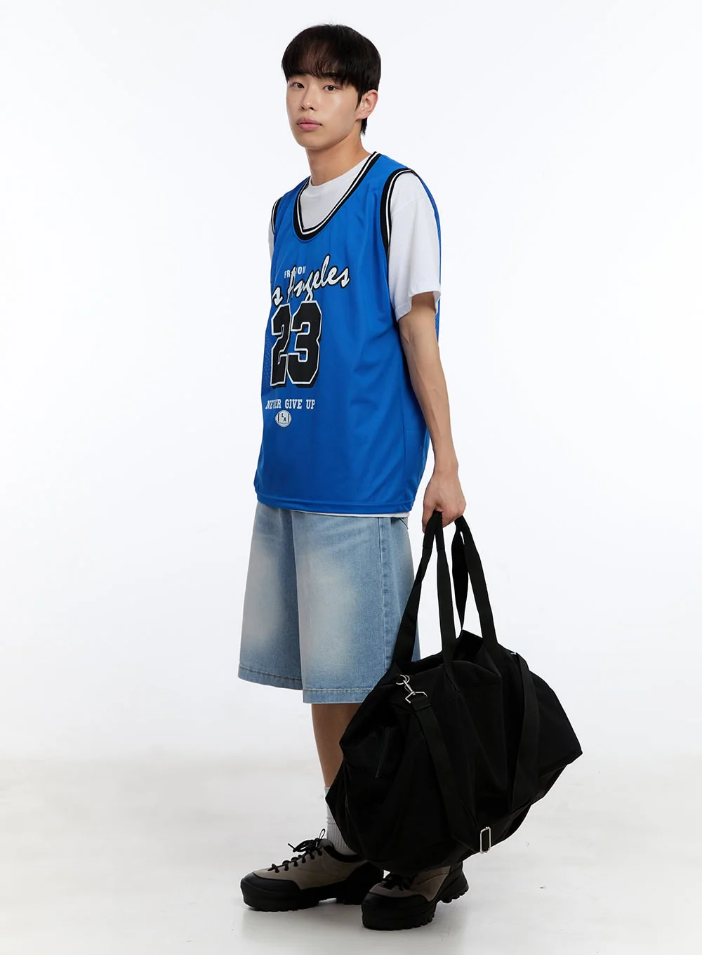 Men’s Washed Wide-Leg Jorts IY529 - Image 9