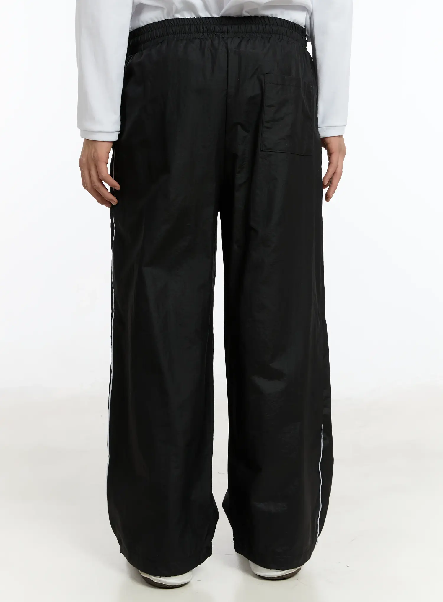 Men's 09 Graphic Nylon Drawstring Pants IM503 - Image 9