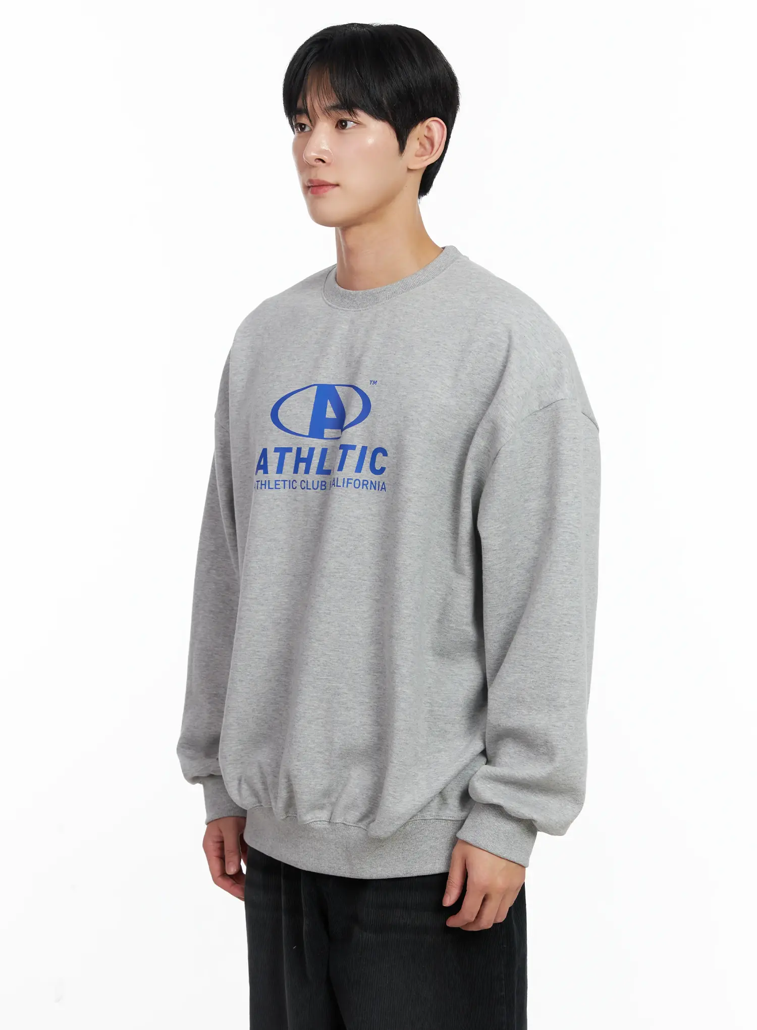 Men's Athletic Oversized Sweatshirt IJ521 - Image 4