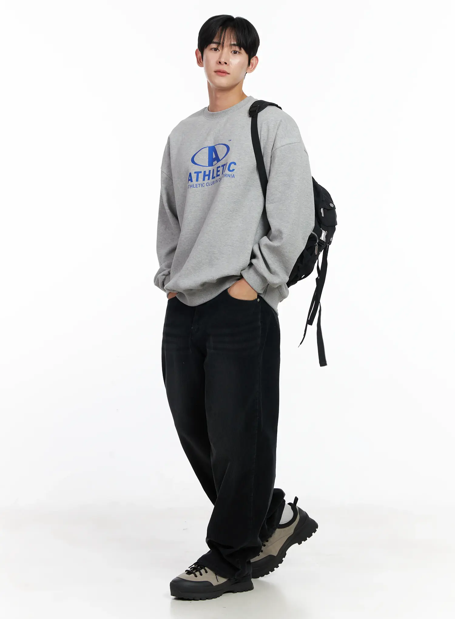Men's Athletic Oversized Sweatshirt IJ521 - Image 8