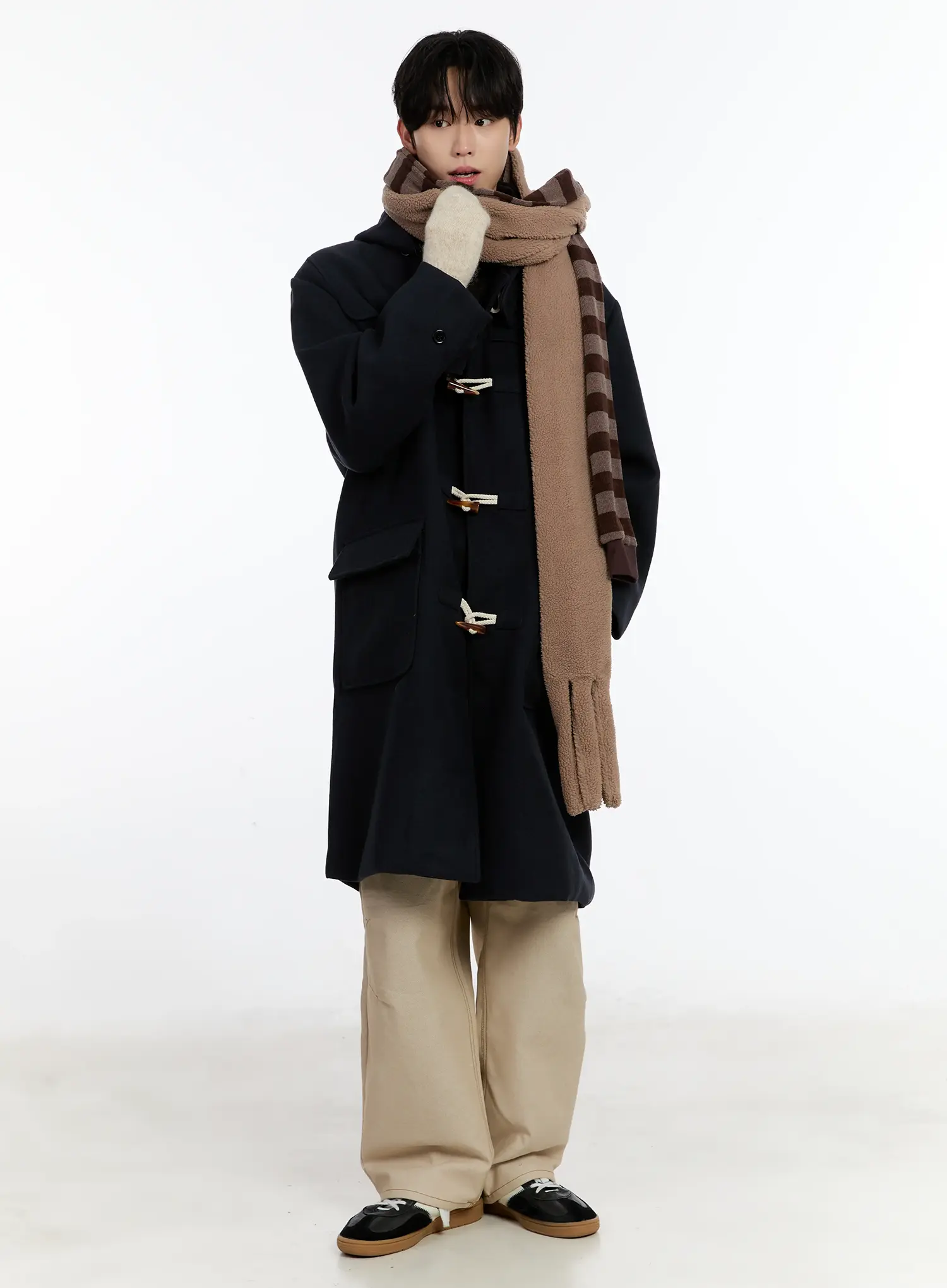 Men's Back Graphic Wide-Leg Pants ID502 - Image 3