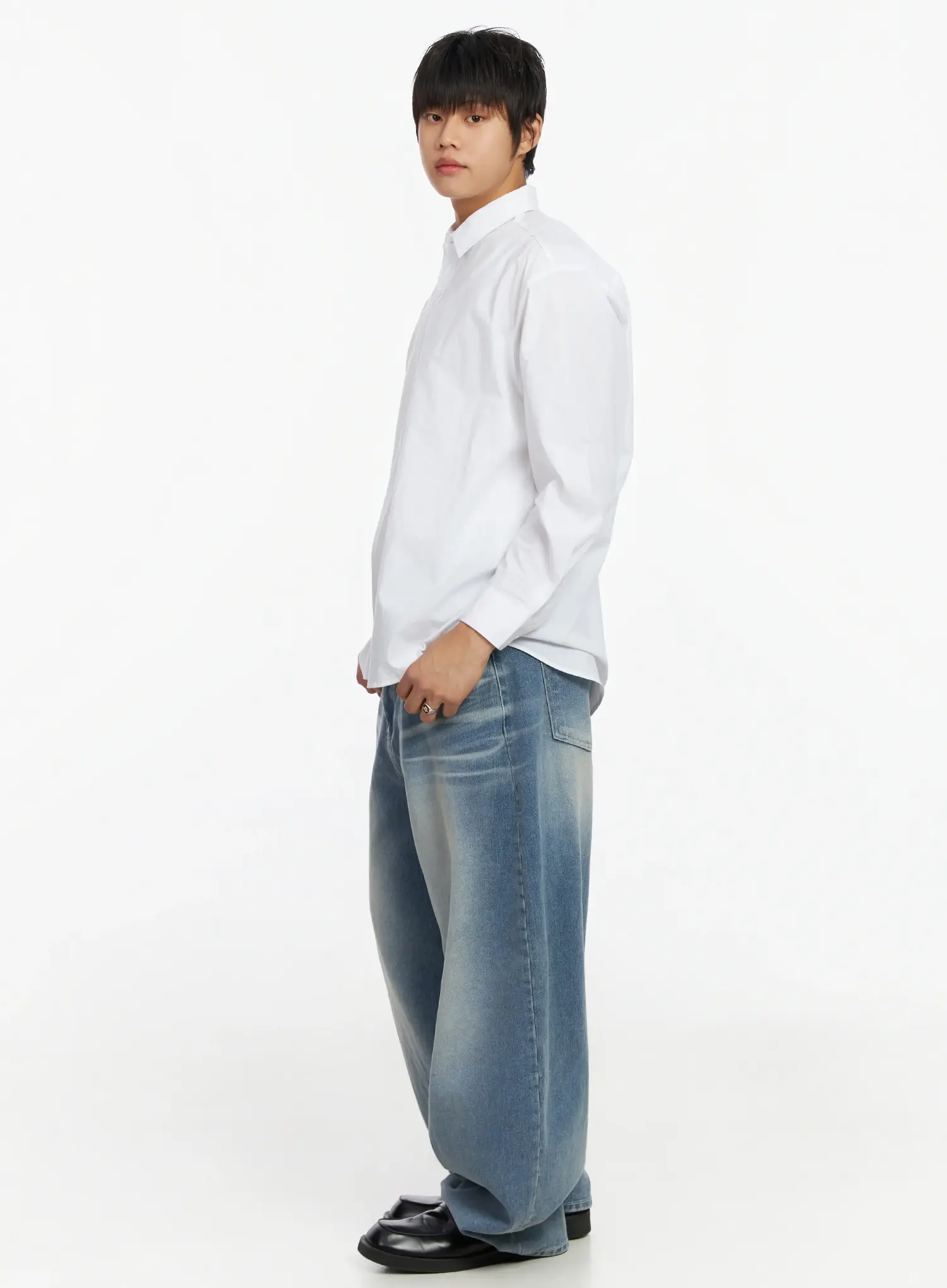 Men's Baggy Jeans IF503 - Image 9