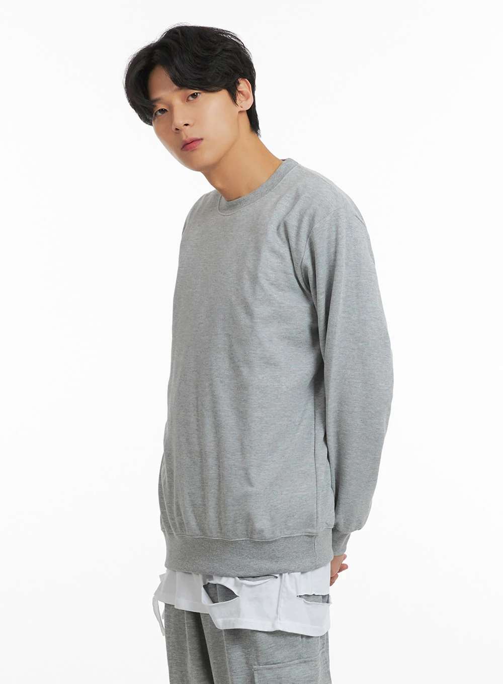 Men's Basic Cotton Sweatshirt IA401 - Image 3