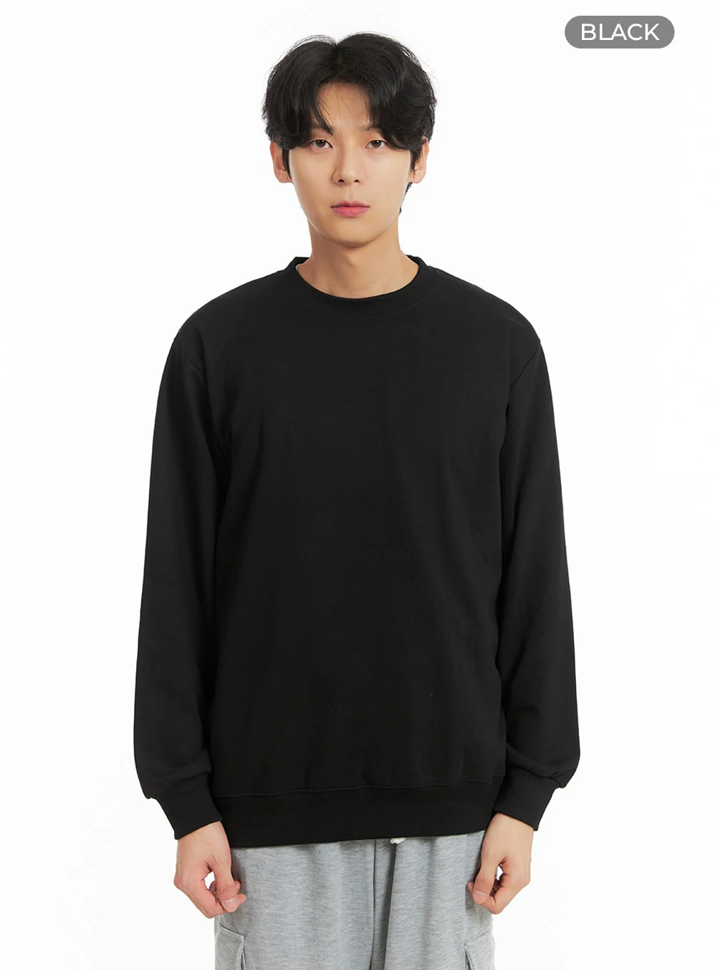 Men's Basic Cotton Sweatshirt IA401 - Image 9