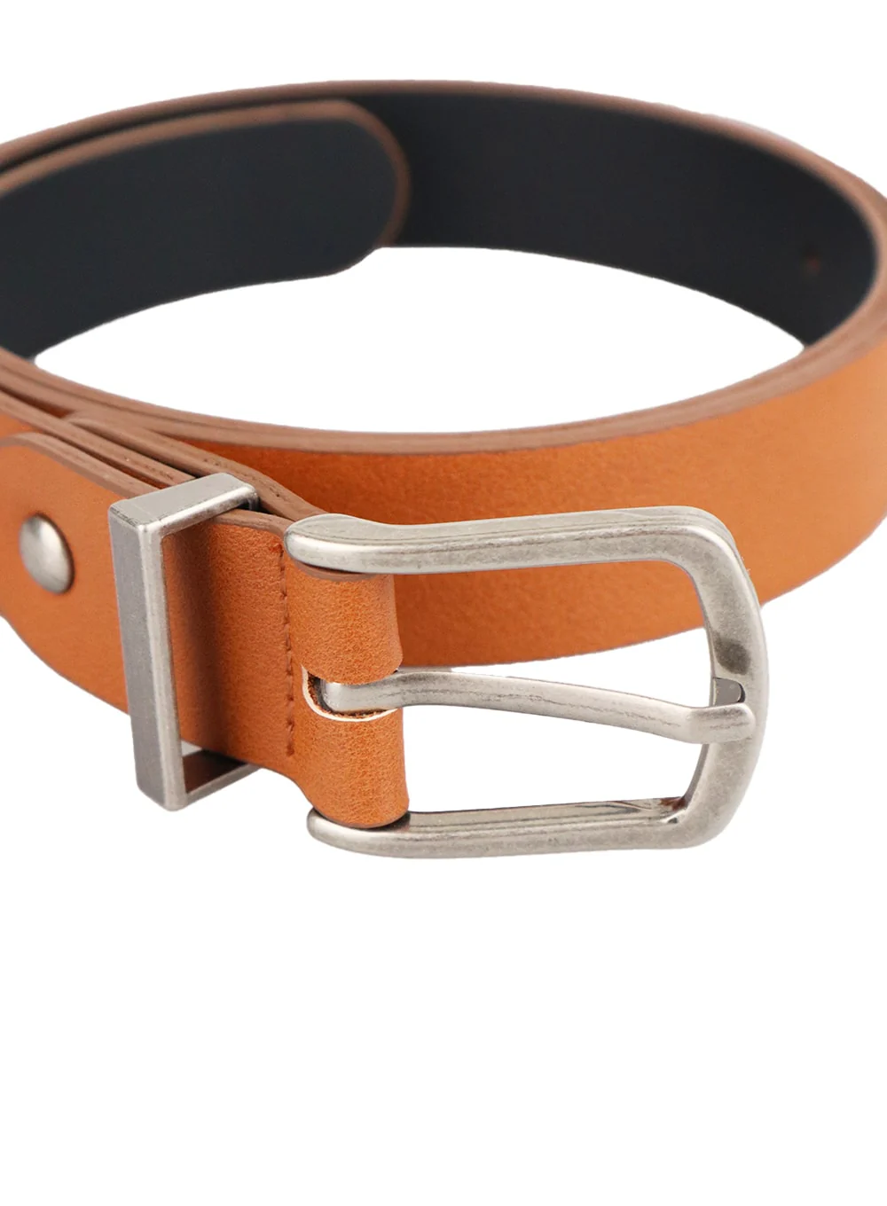 Men's Basic Faux Leather Belt IA401 - Image 2
