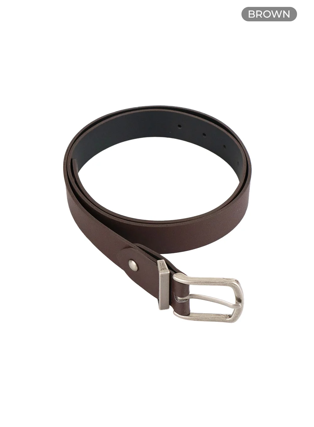 Men's Basic Faux Leather Belt IA401 - Image 4
