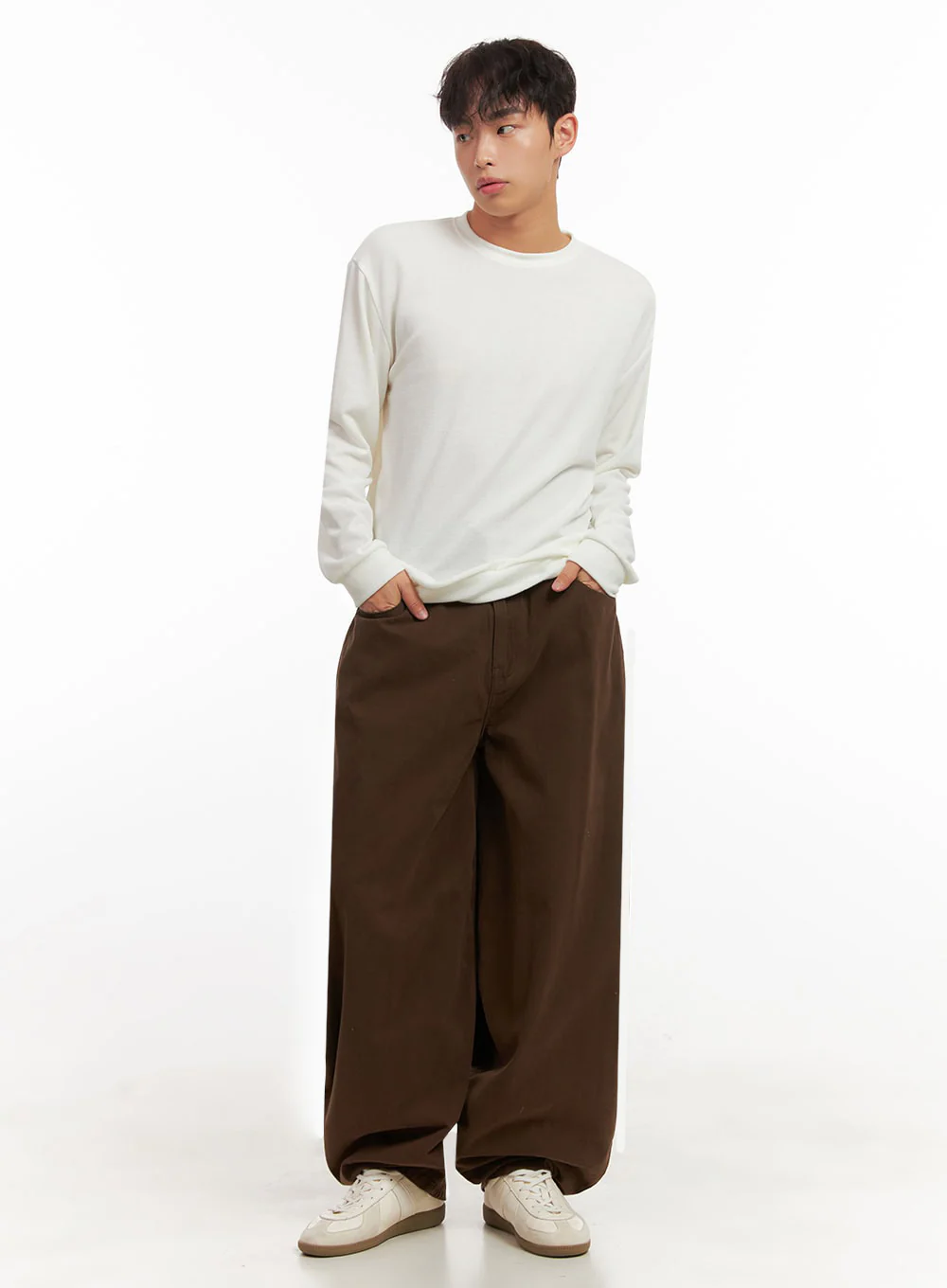 Men's Basic Long-Sleeve Tee ID427 - Image 2