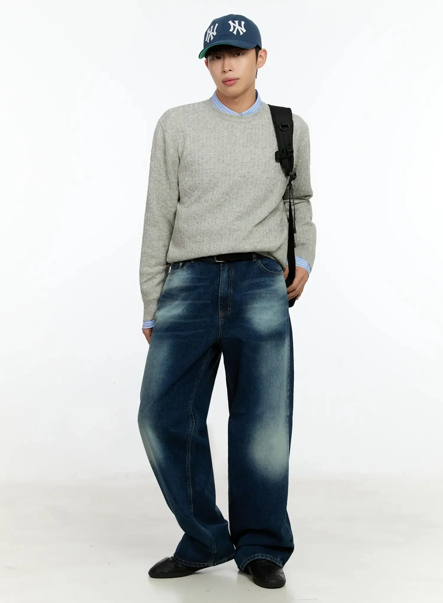 Men's Basic Striped Button-Up IN506 - Image 13
