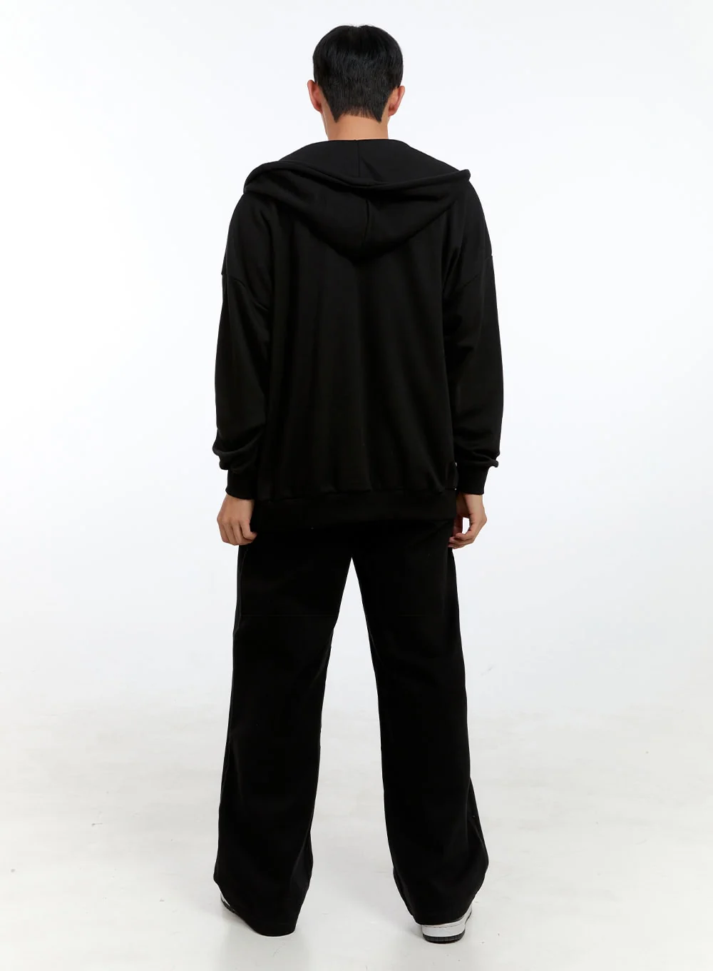 Men's Basic Two-Way Zip-Up Hoodie IG422 - Image 8