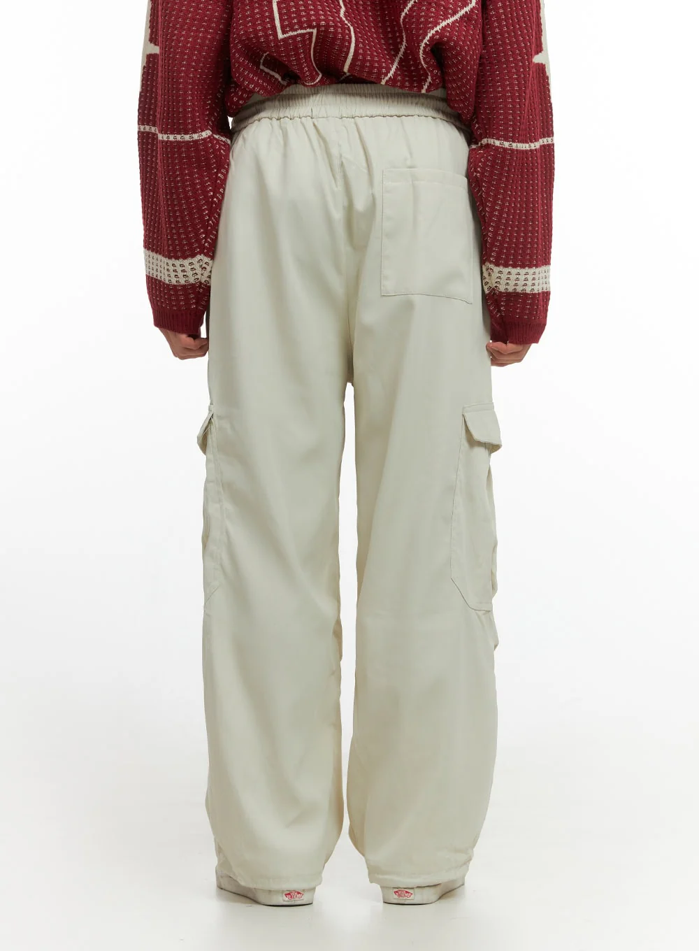 Men's Basic Wide Cargo Pants IO420 - Image 5