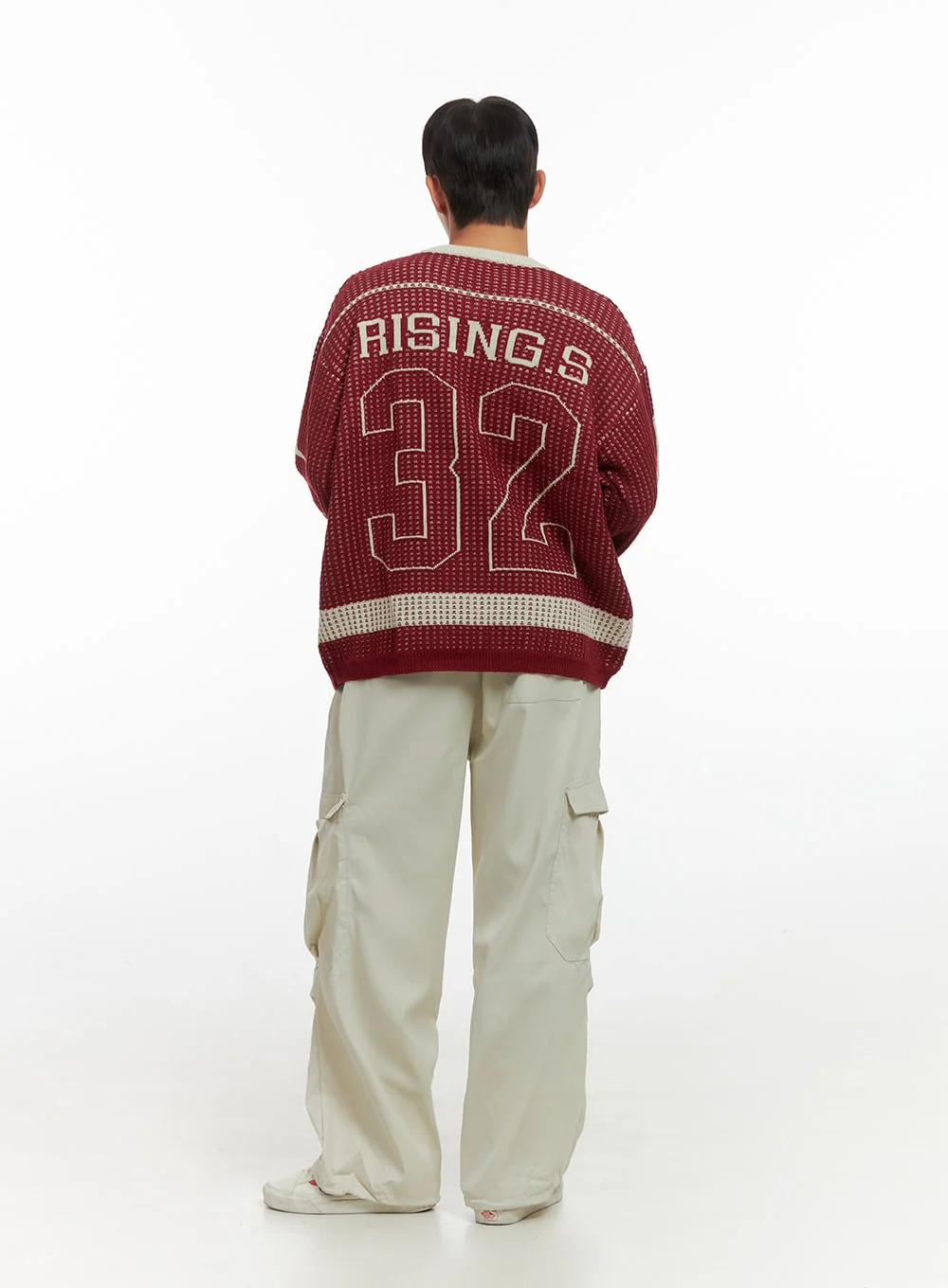 Men's Basic Wide Cargo Pants IO420 - Image 8