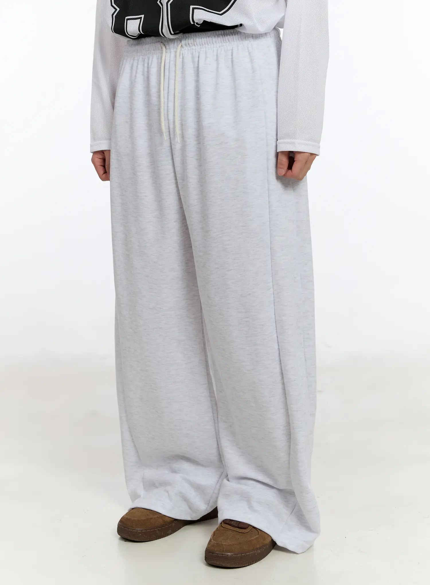 Men's Basic Wide-Leg Sweatpants IA508 - Image 4