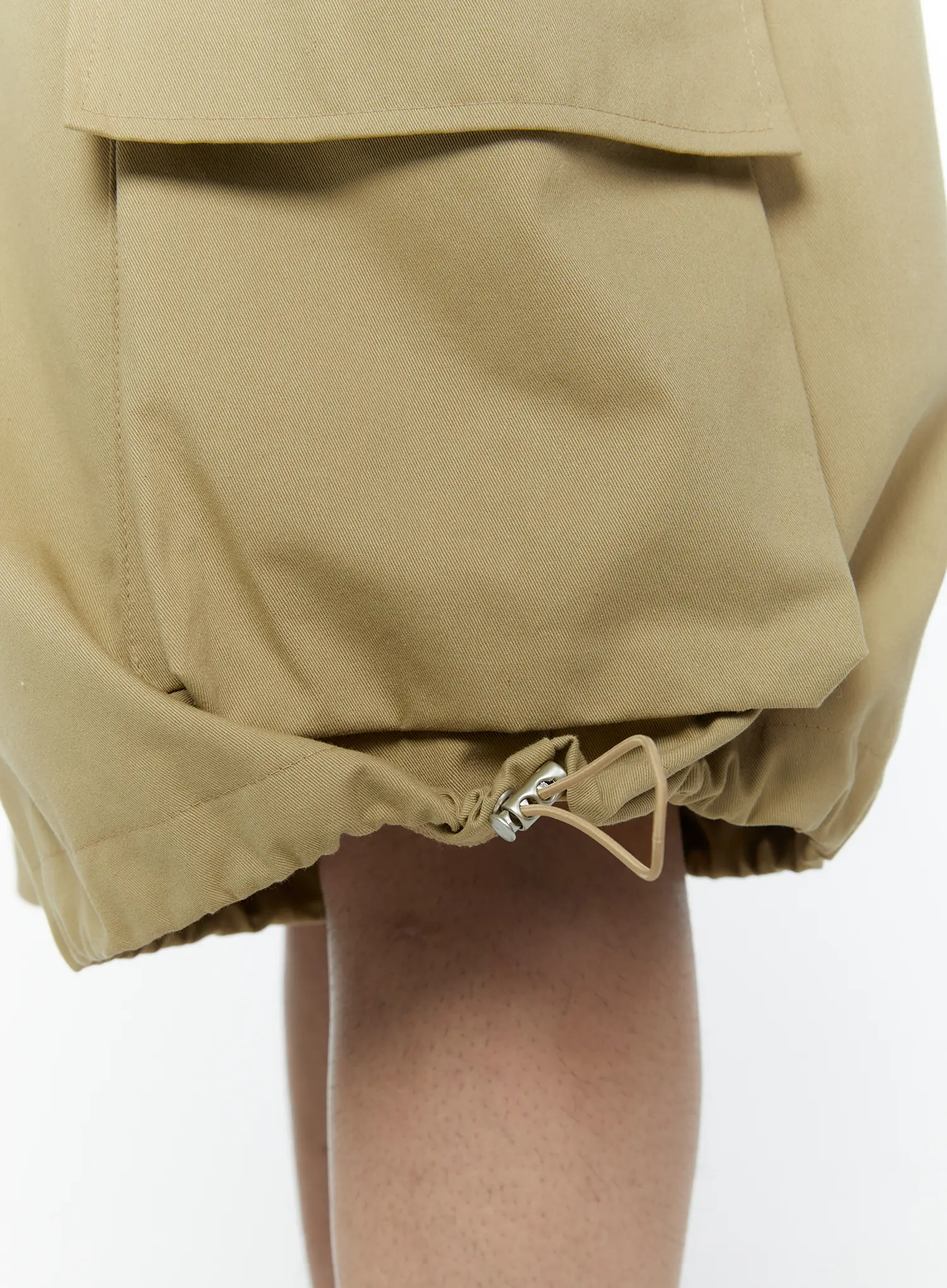 Men's Beige Cargo Bermuda Shorts IA530 - Image 10