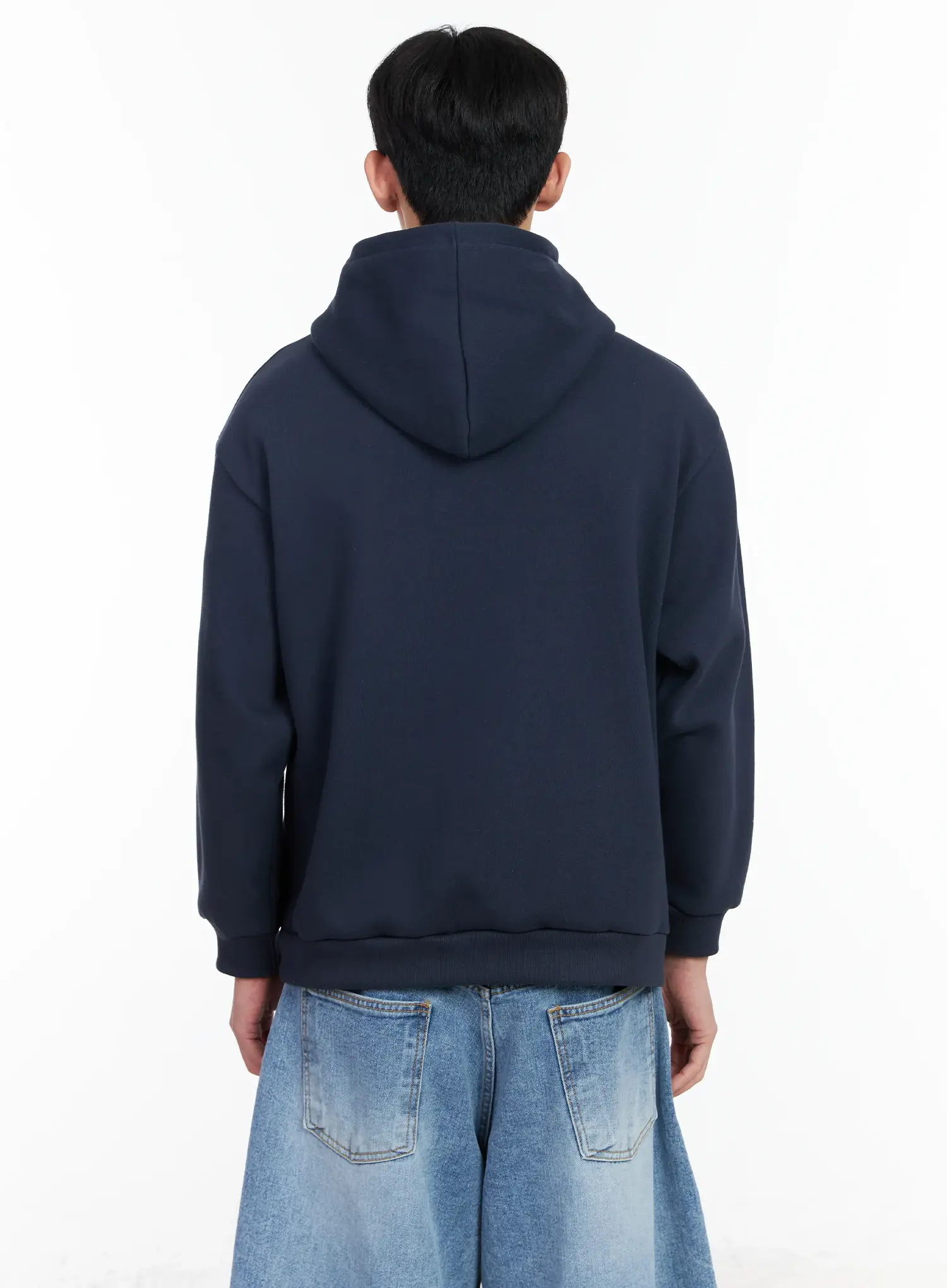 Men's Buttoned Neck Hoodie IM523 - Image 6