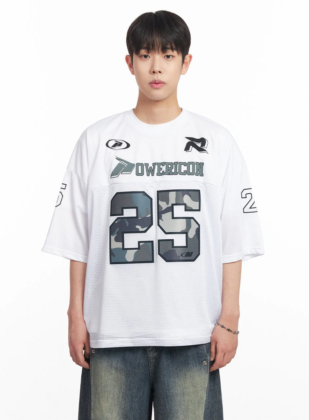 Men's Camo Mesh Jersey T-Shirt IA525 - Image 12