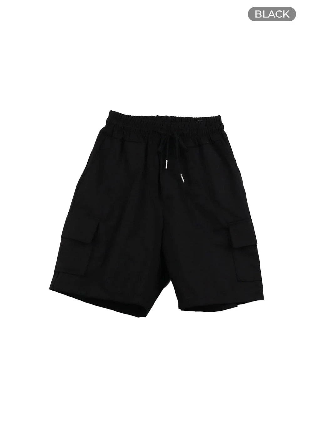 Men's Cargo Pocket Shorts (Black) IY424 - Image 8