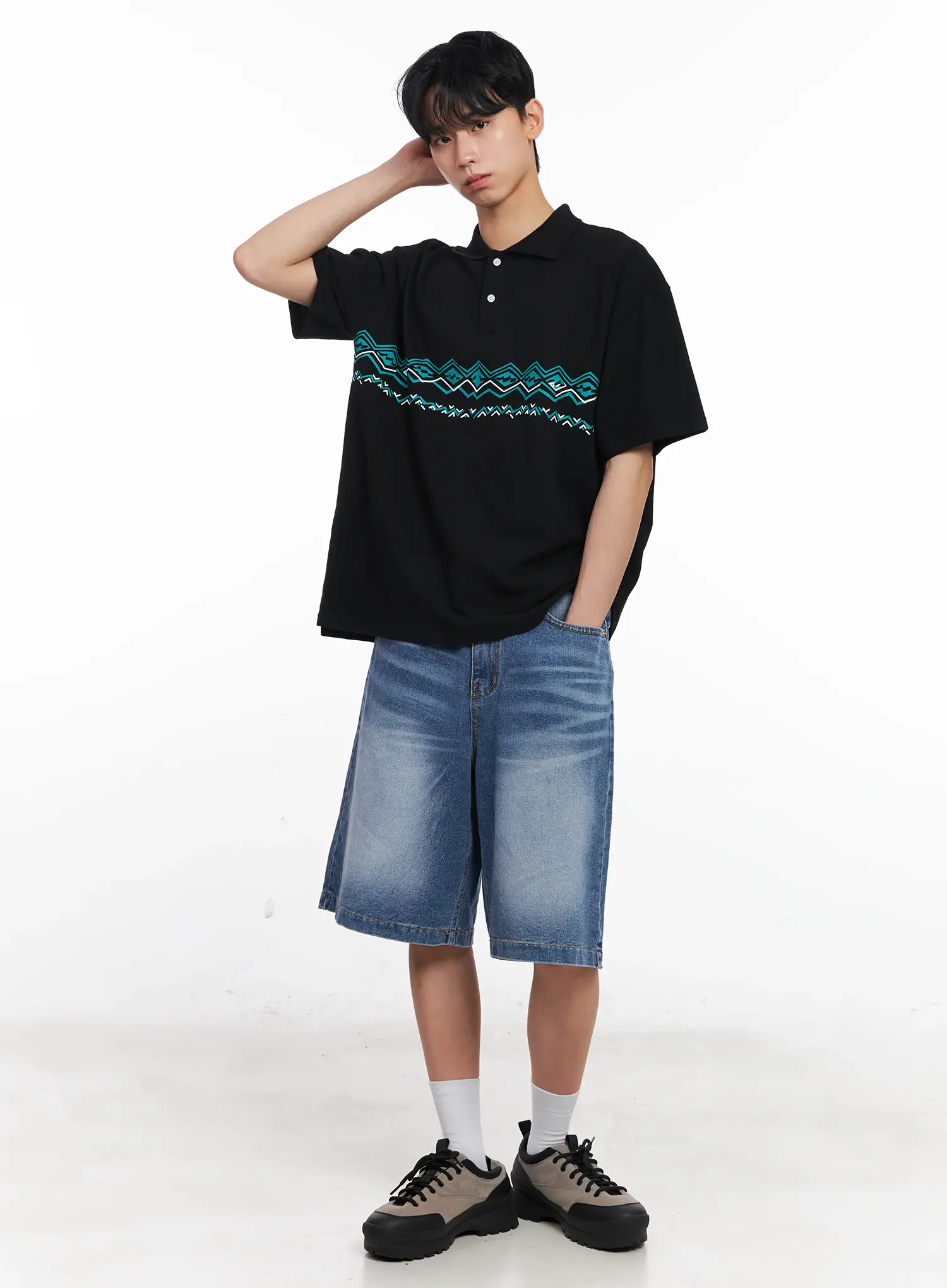 Men's Casual-Fit Jorts IL501 - Image 12