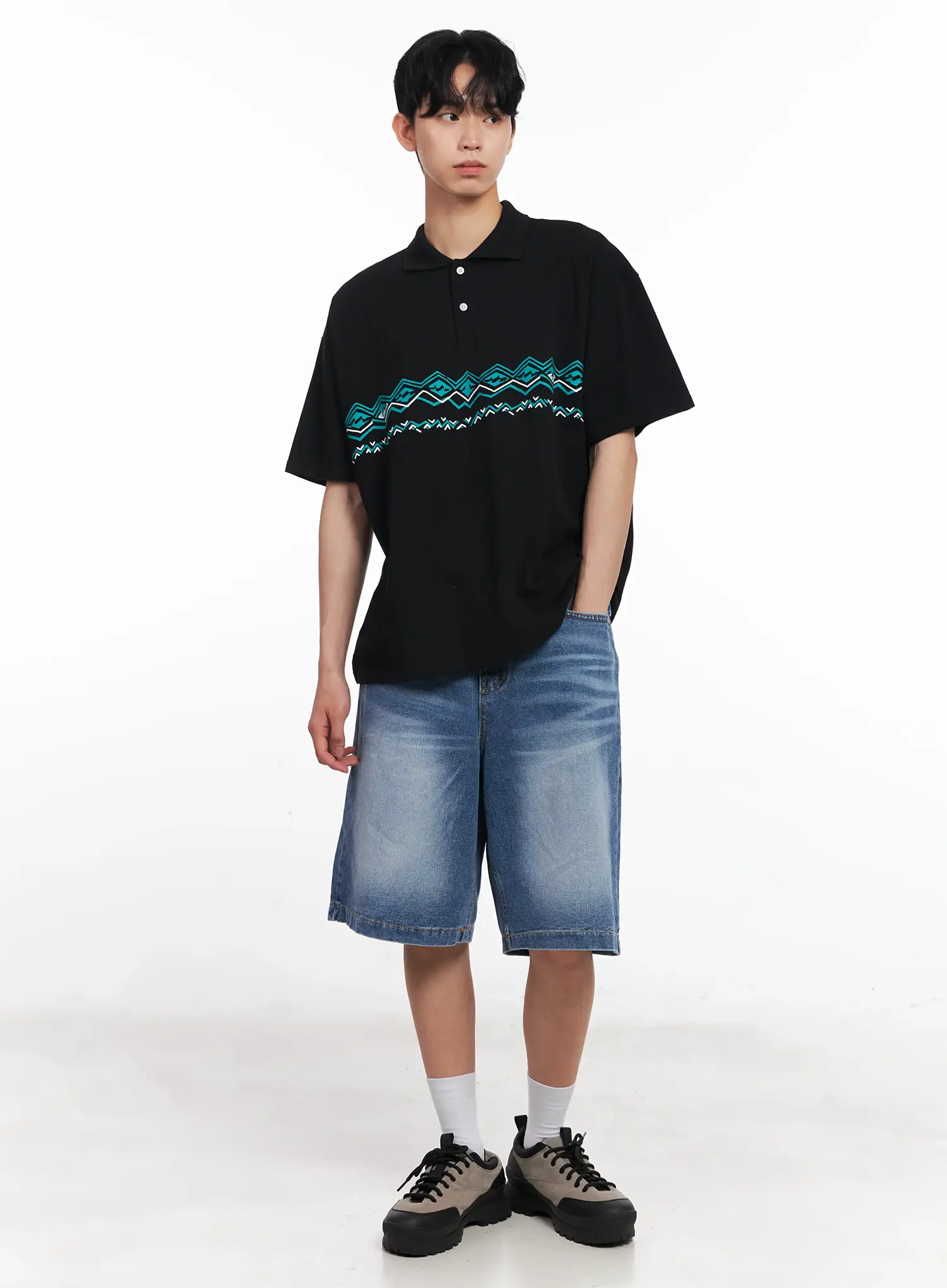 Men's Casual-Fit Jorts IL501 - Image 2