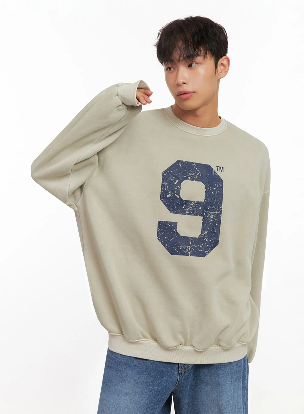 Men's Casual Long-Sleeve Oversized Tee ID427 - Image 3