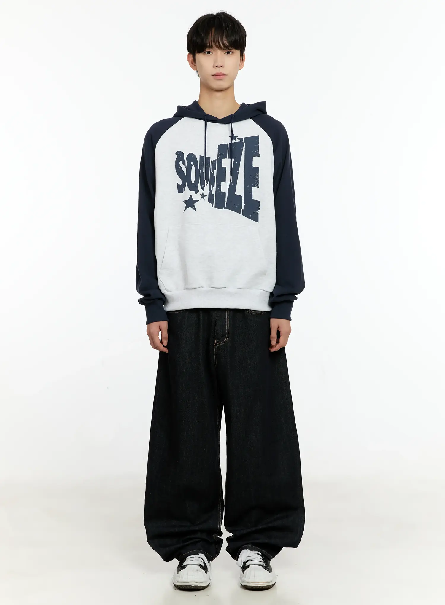 Men's Casual Raglan Hoodie IN503 - Image 3