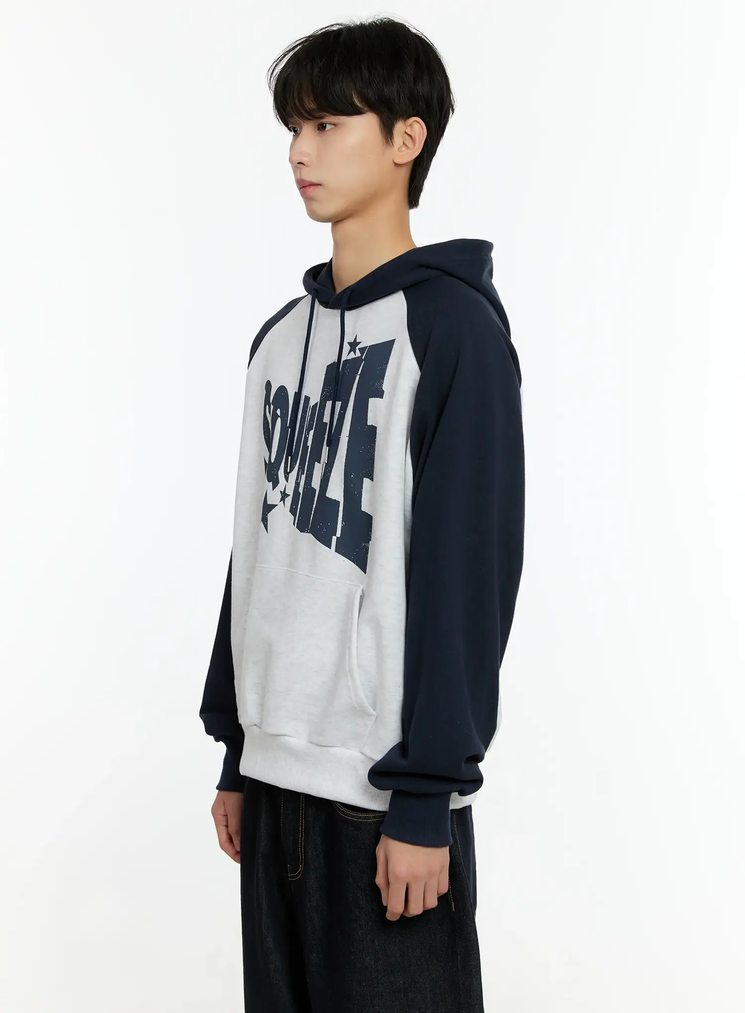 Men's Casual Raglan Hoodie IN503 - Image 4
