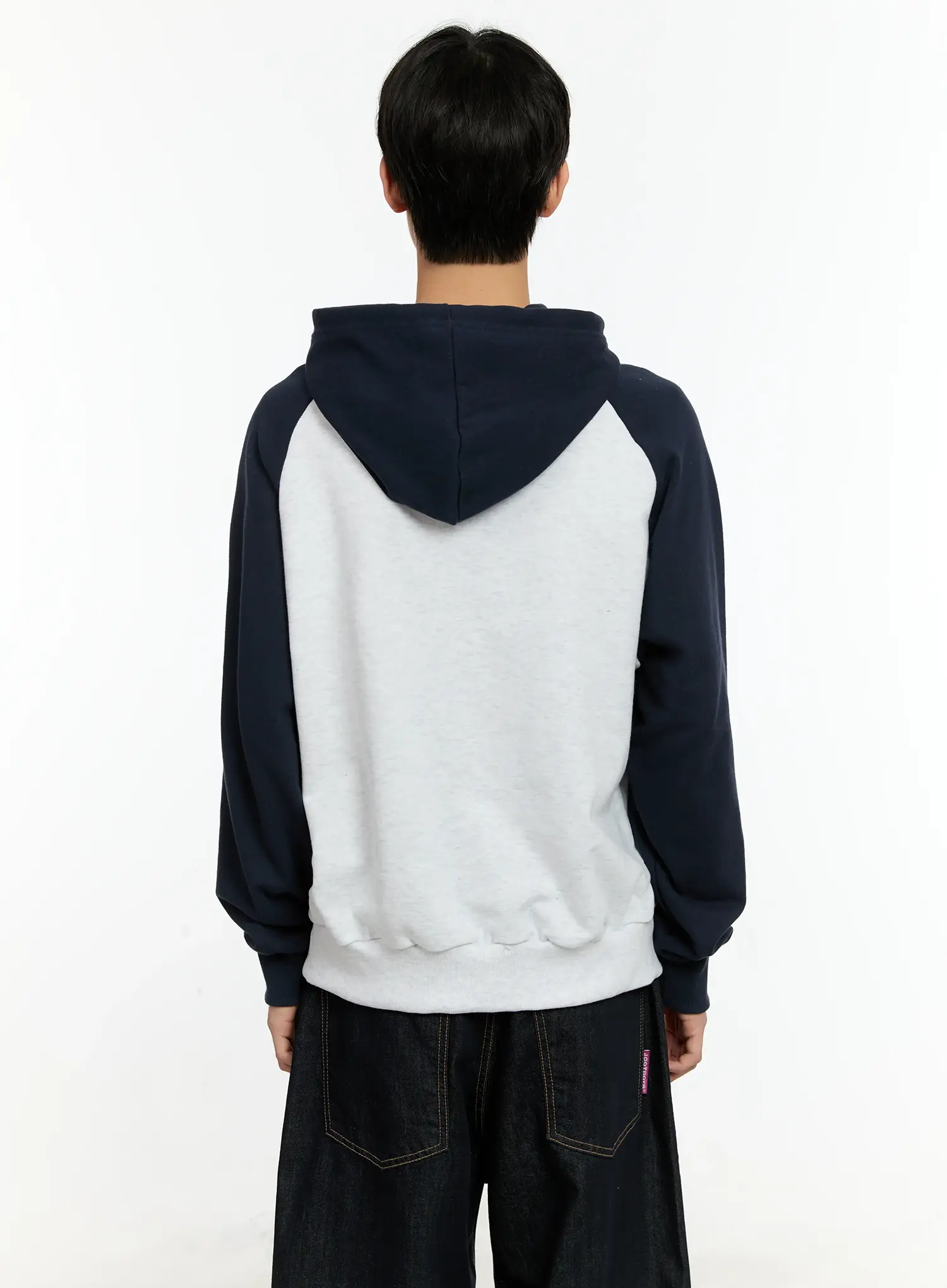 Men's Casual Raglan Hoodie IN503 - Image 5