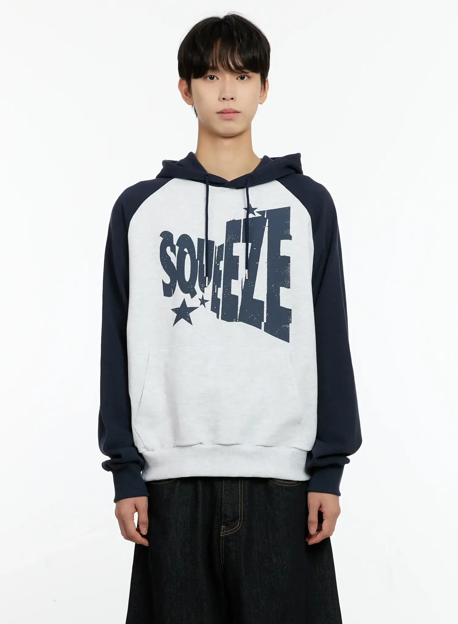 Men's Casual Raglan Hoodie IN503 - Image 9