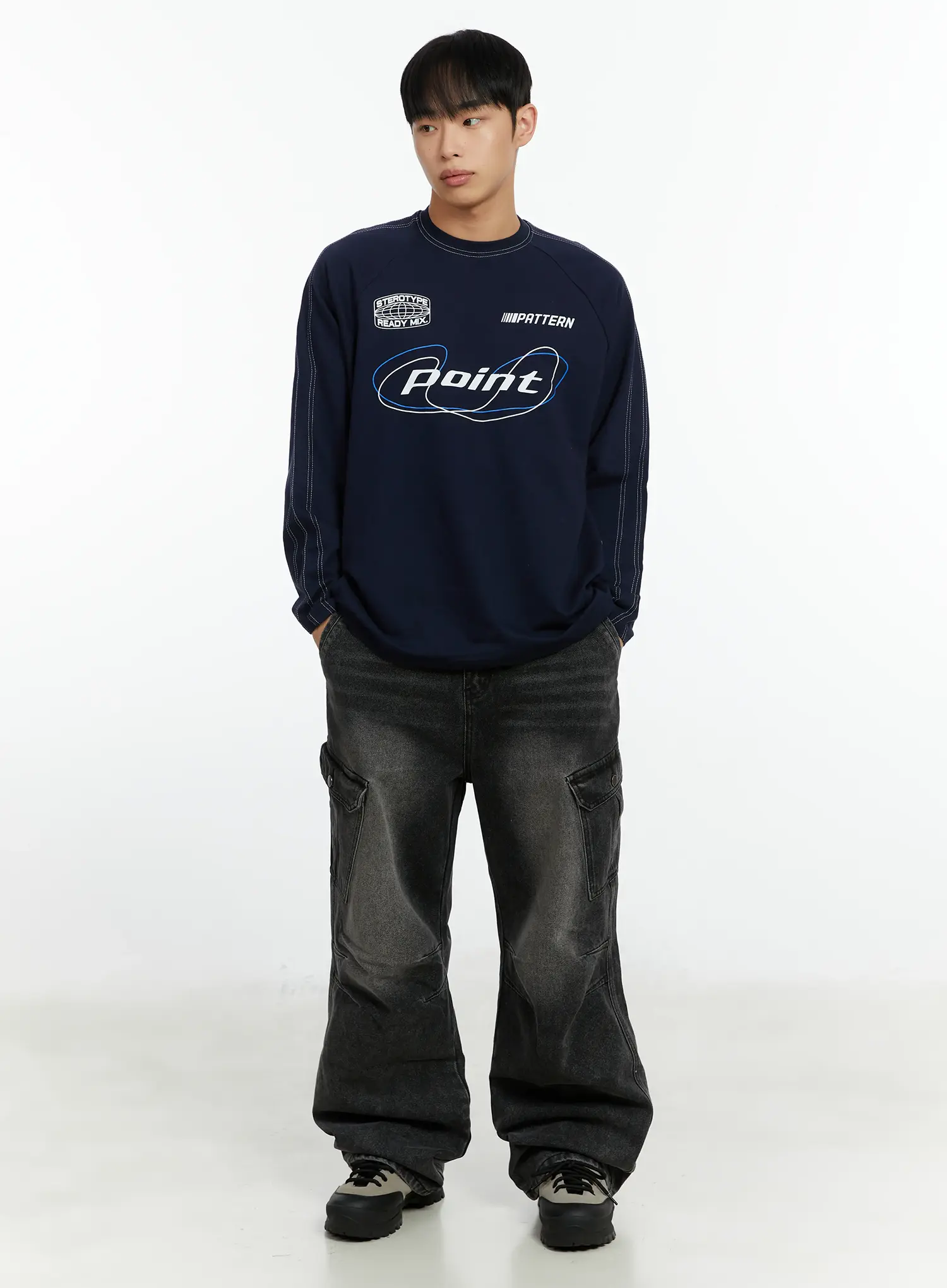 Men's Casual Streetwear Long Sleeve Tee IF510 - Image 6