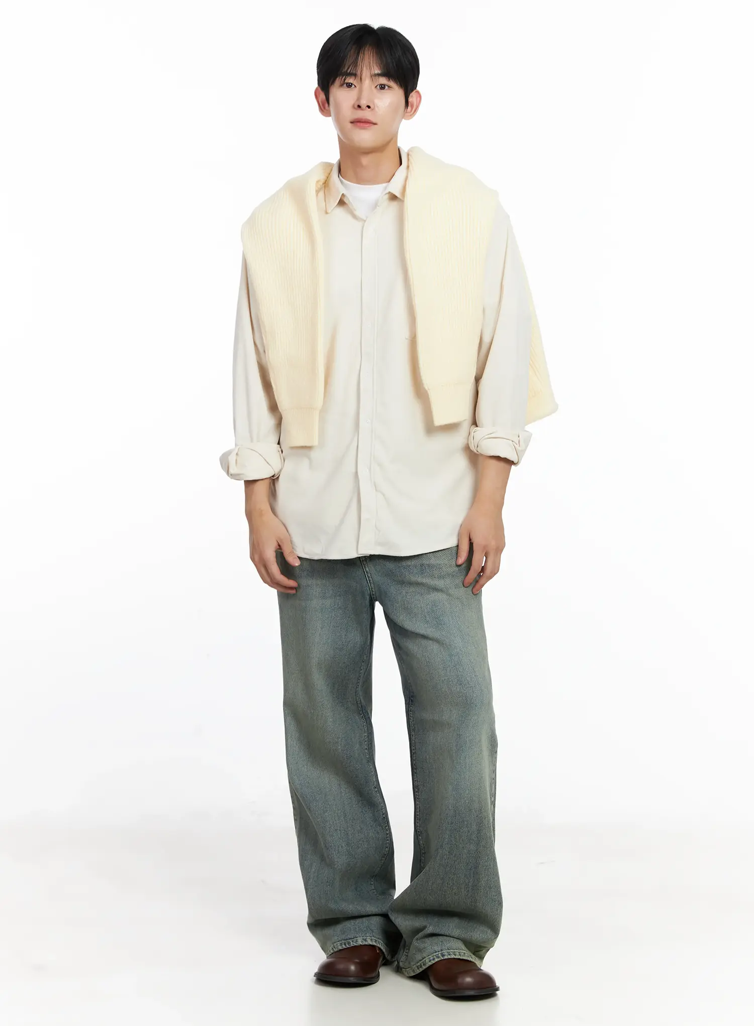 Men's Casual Zip-Up Cardigan IJ521 - Image 12