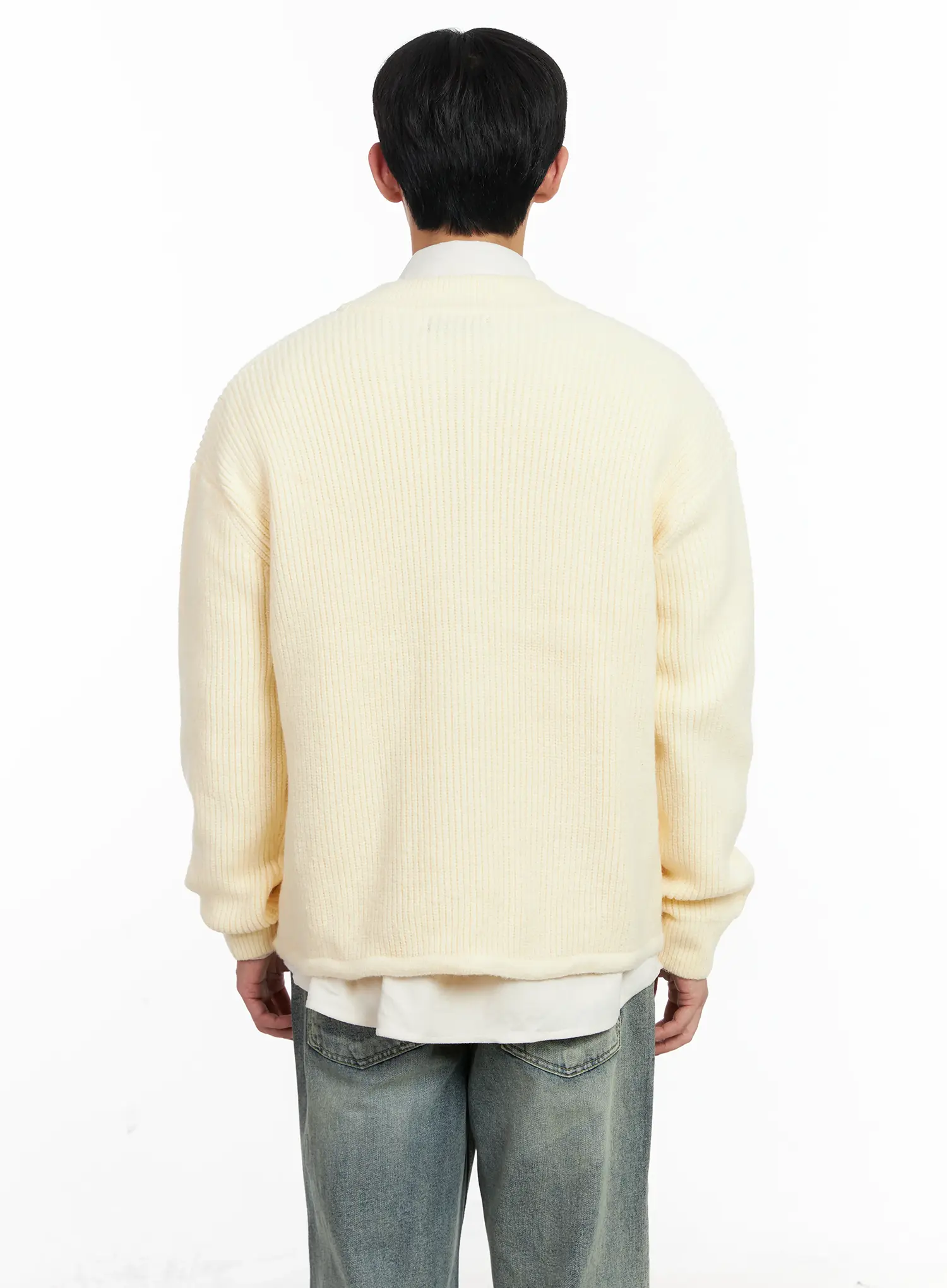 Men's Casual Zip-Up Cardigan IJ521 - Image 5