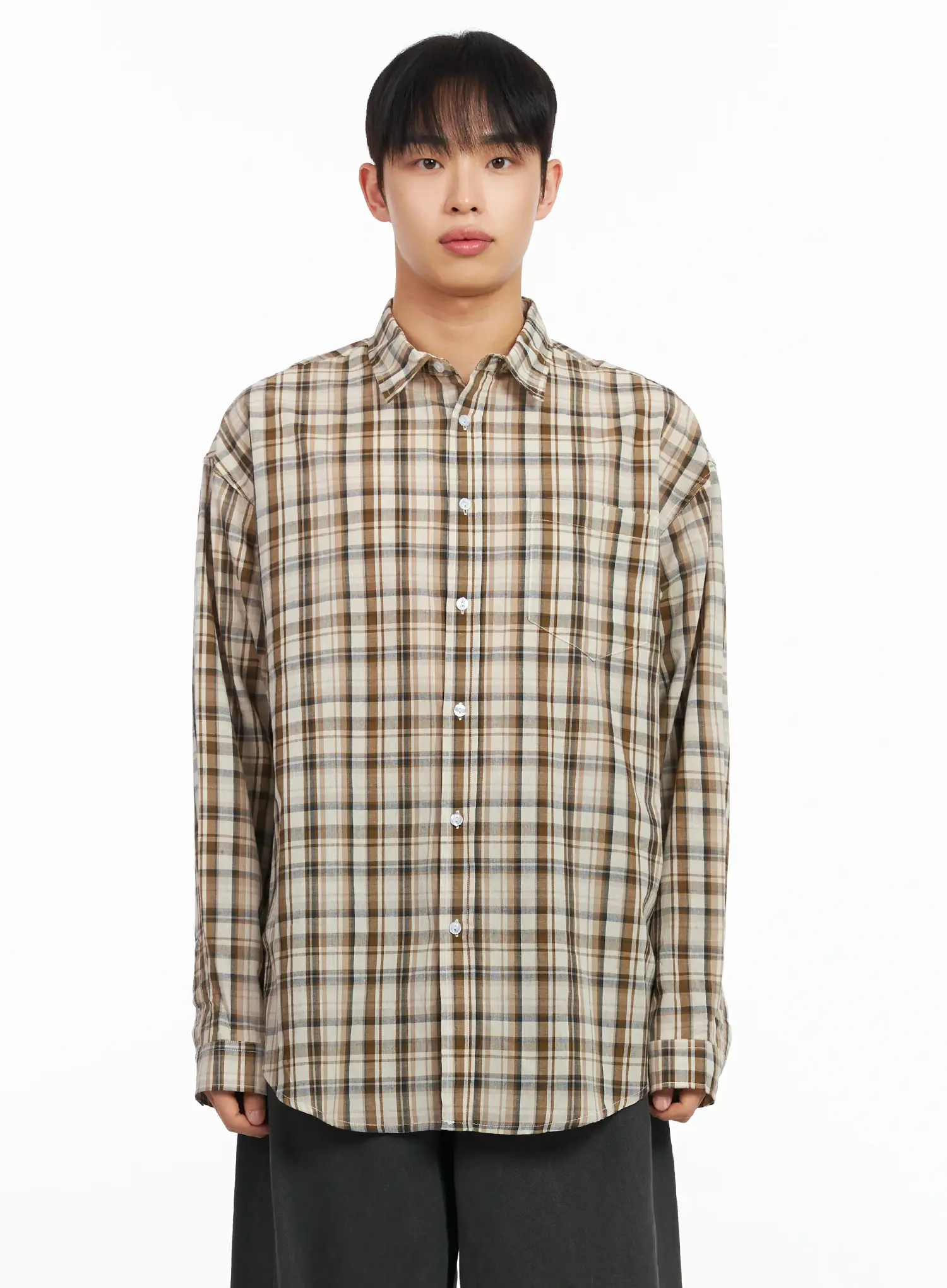 Men's Checkered Shirt IM516 - Image 11
