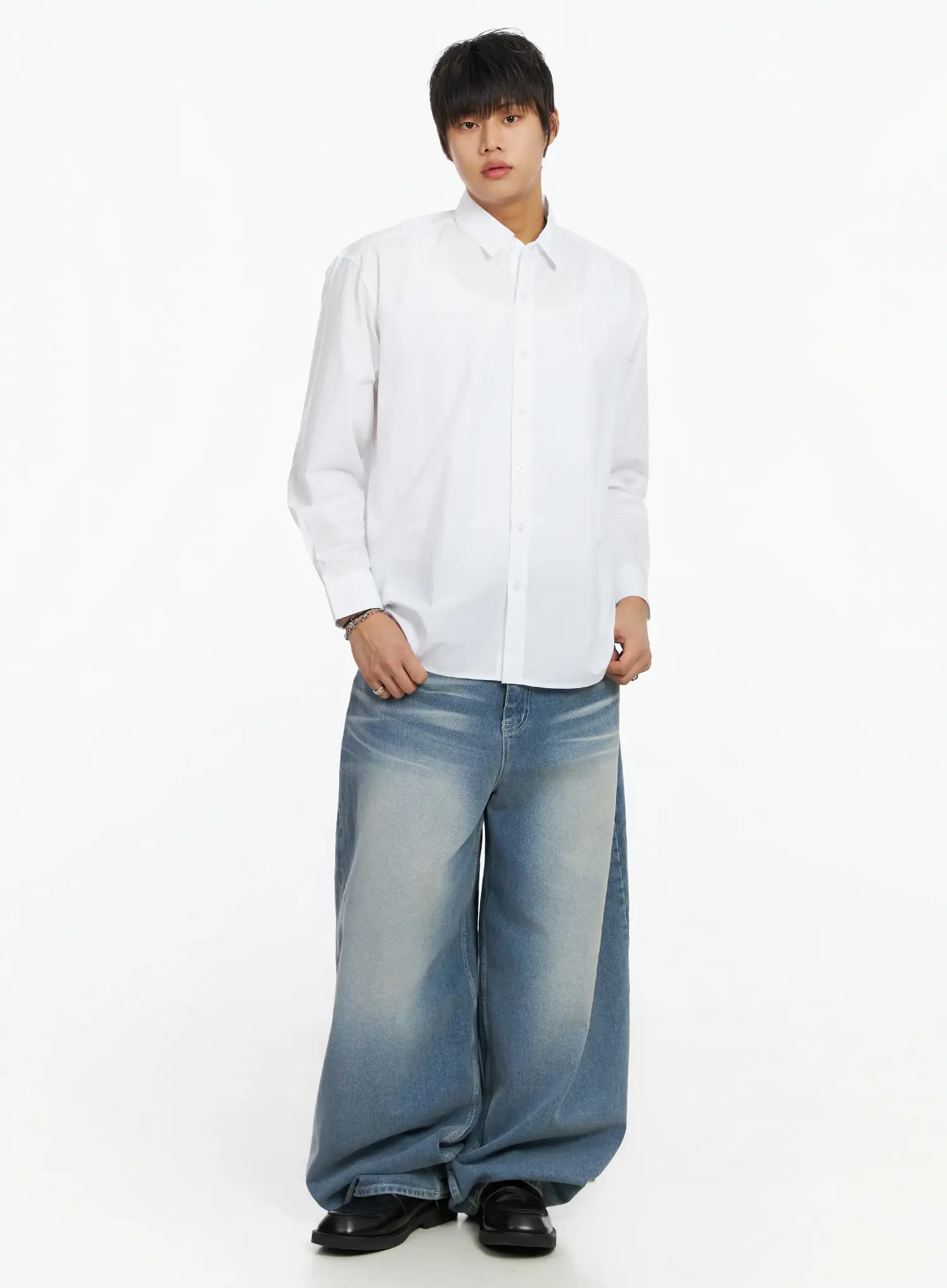Men's Classic Button-Up Shirt IF503 - Image 3